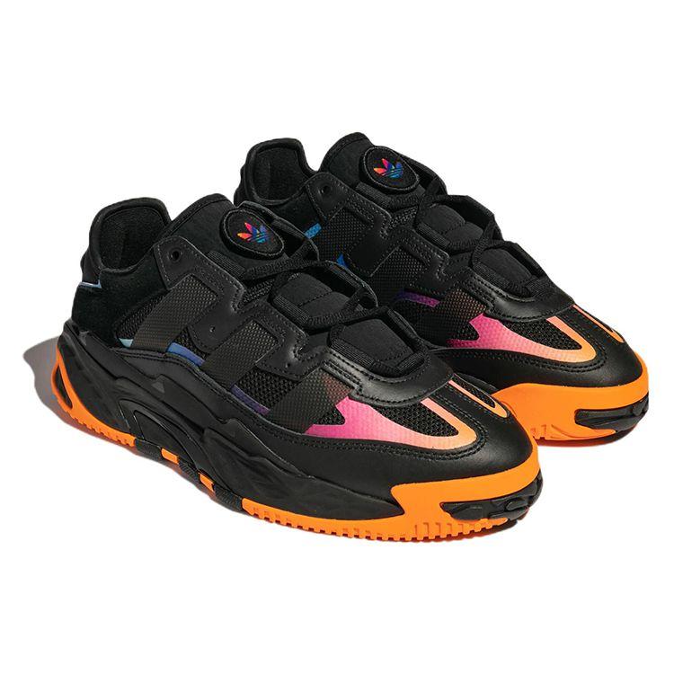 Adidas Кроссовки унисекс Niteball Club Fresh Black Core-Black Orange-Rush GW1624
