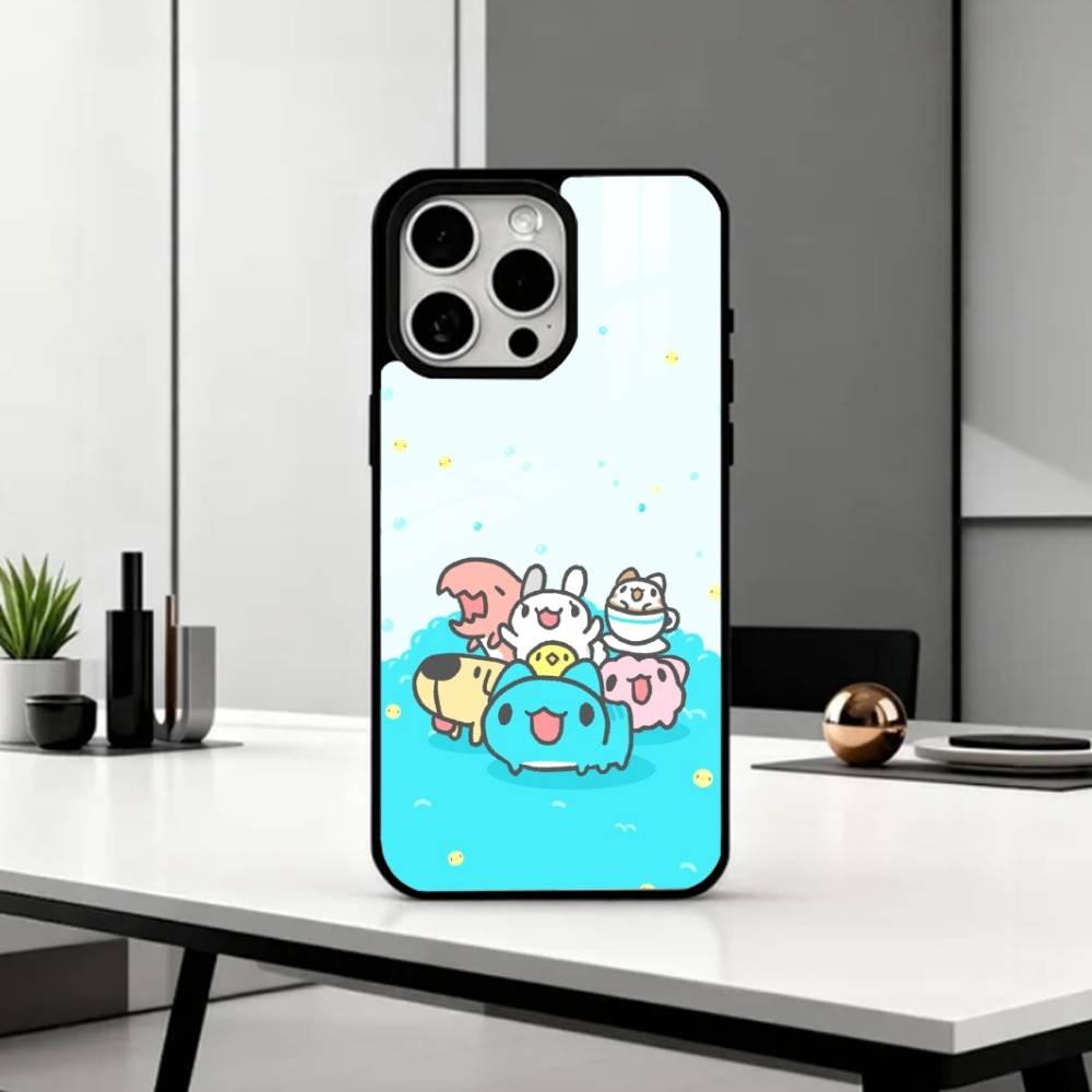 C-Capoo W-Whimsical B-Bugcat Phone Case For iPhone17,16,15,14,13,12,11 Plus,Pro Max Magnetic For Magsafe Wireless Charging