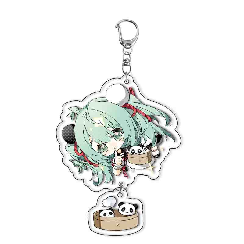 Акриловый брелок Каваи Аниме Брелок Подвеска Украшения для рюкзака Милый Принцесса Держатель для ключей Подарки