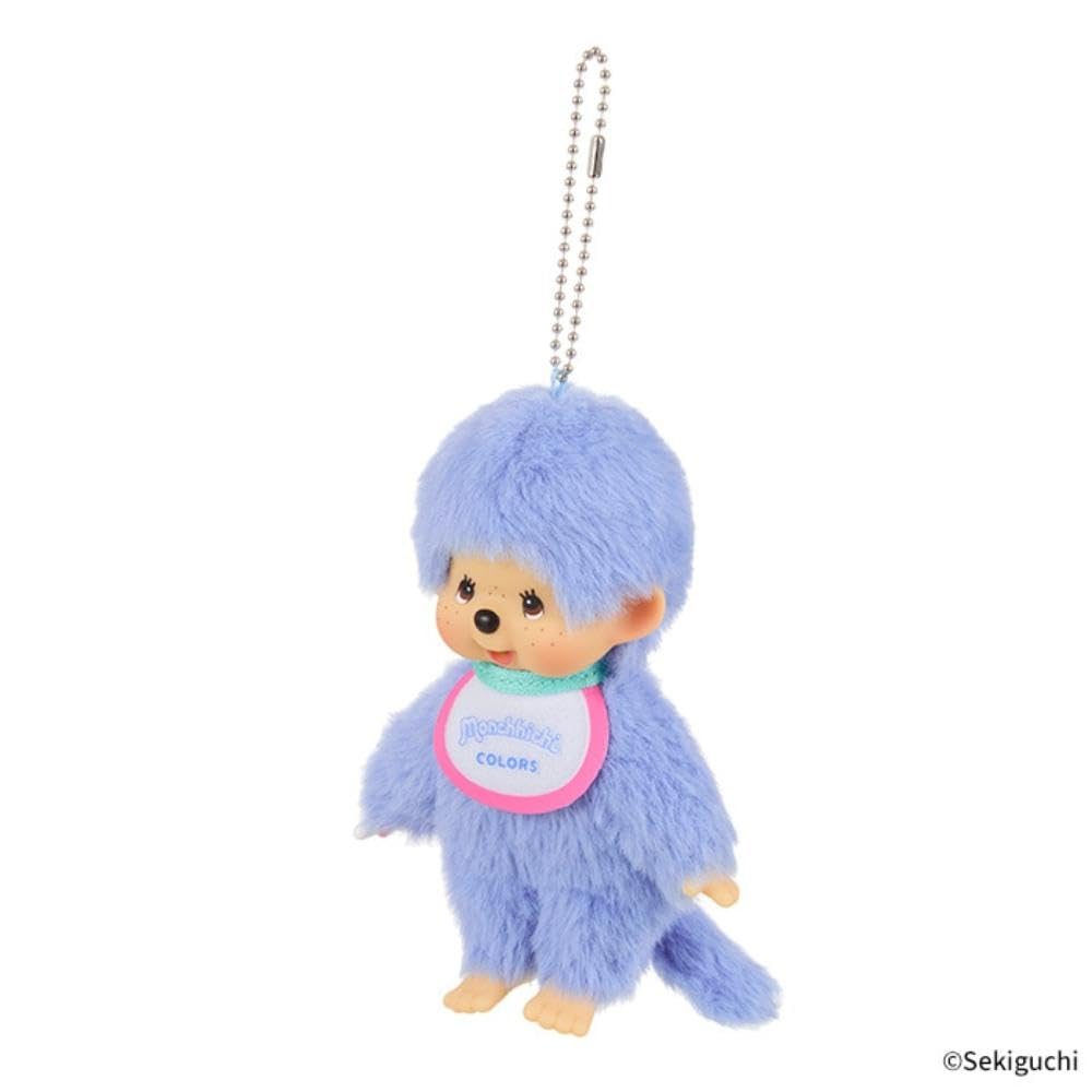 Sekiguchi Плюшевый брелок Monchhichi COLORS Синий,
