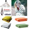 Folding Emergency Blanket Outdoor Survival Rescue First Aid Foil Thermal Blanket Windproof Keep Warm Blankets for Camping Hiking