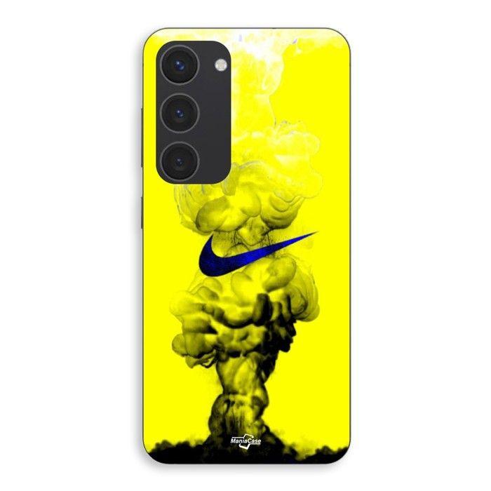 Coque de téléphone - MANIACASE - Samsung Galaxy S23 Plus - Silicone - Souple - Nike Bold jaune