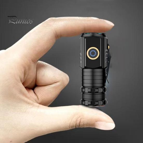 Фонарик водонепроницаемый Hands-Free магнитное основание клипса 5 режимов света аккумуляторная батарея портативный для кемпинга на открытом воздухе чрезвычайных ситуаций