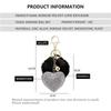 for Women's Bags Girls Ornaments Rhinestone Heart Rhinestone Keyrings Bag Pendant Pompom Keychains