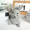 Ленивый Животный Настольный Органайзер 3D Печатный Кролик Держатель для Ручек, Органайзер Большой Вместимости, Контейнер с Матовым Покрытием, Милый Карандаш для Офиса Дома Школы