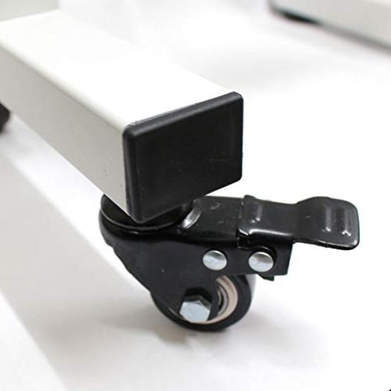 Almax Алюминиевое телескопическое ограждение на колесиках высотой 1 м x 3 м 1 шт. (белый), Широкий, QXG1030NWT,