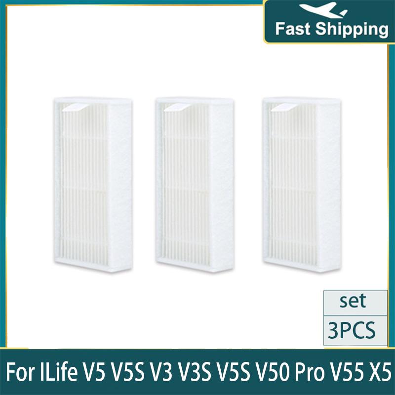 HEPA-фильтр для ILife V5S V3 V3S V5S V50 Pro V55 X5 ECOVACS CR130 CEN540 CEN250 ML009 Аксессуары и запчасти для робота-пылесоса