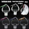 Travel Portable With Key Ring Heart Shape Empty Hand Soap Bottle Spray Bottle Refillable Bottle Cosmetic Container
