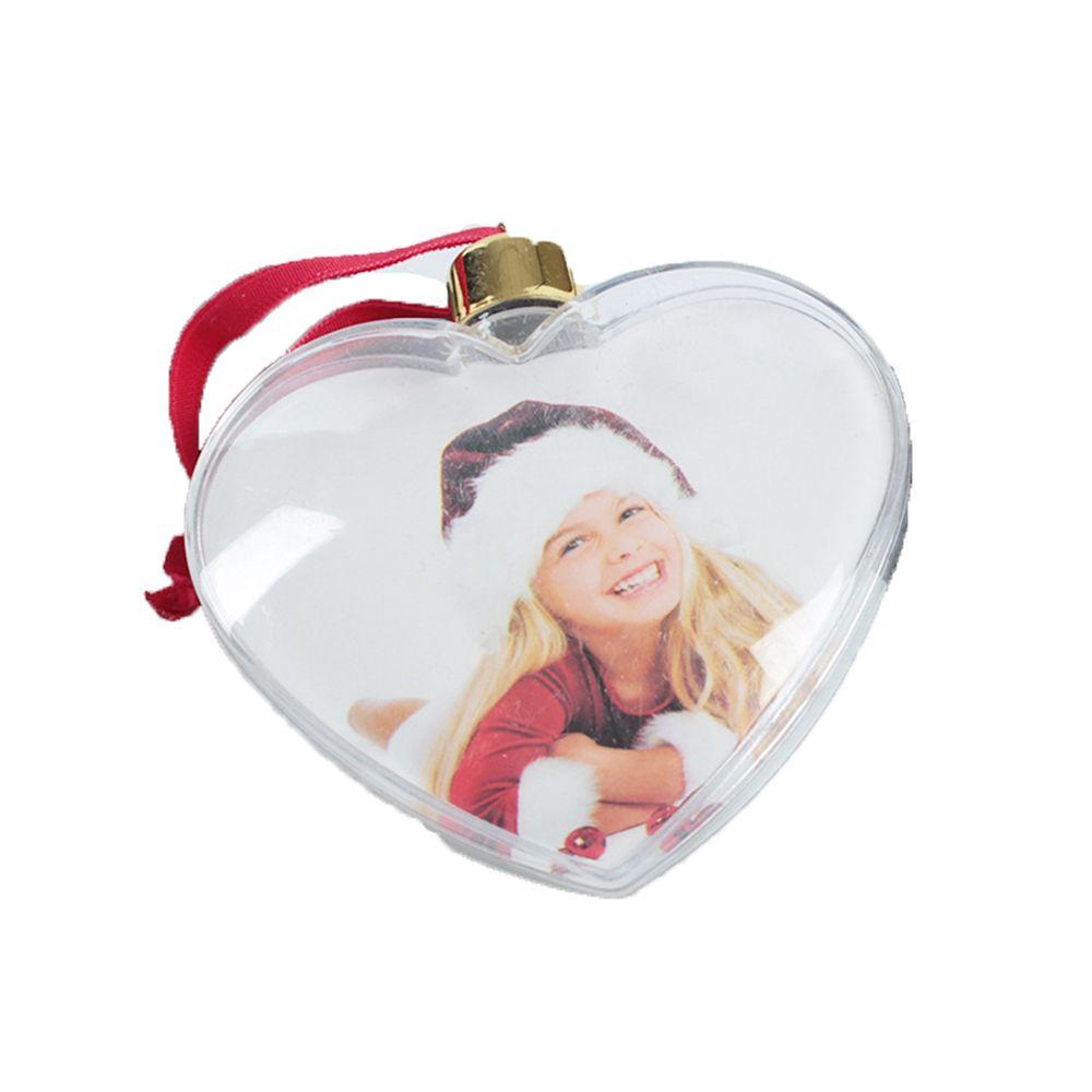 Home Decor Creative Shape with Hanging String DIY Christmas Tree Ornaments New Year Gifts Transparent Ball Photo Frame