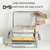 Многофункциональный ящик для хранения, складная коробка для книг с ручкой, застежка-молния, водонепроницаемый ящик для игрушек, прозрачный чехол для хранения