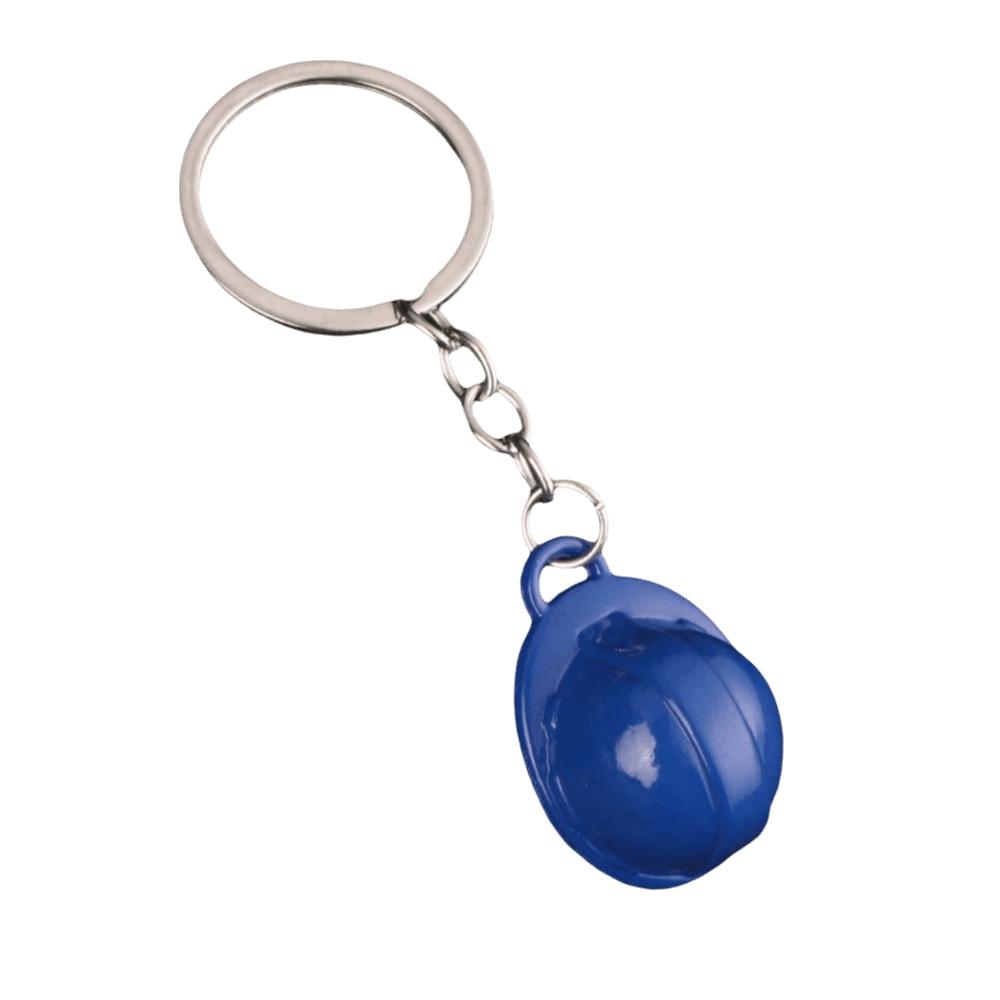 Key Ring Funny Safety Helmet Keychain Creative Friendship Hard Hat Pendant Mini Ornaments Bag Hanging Gifts