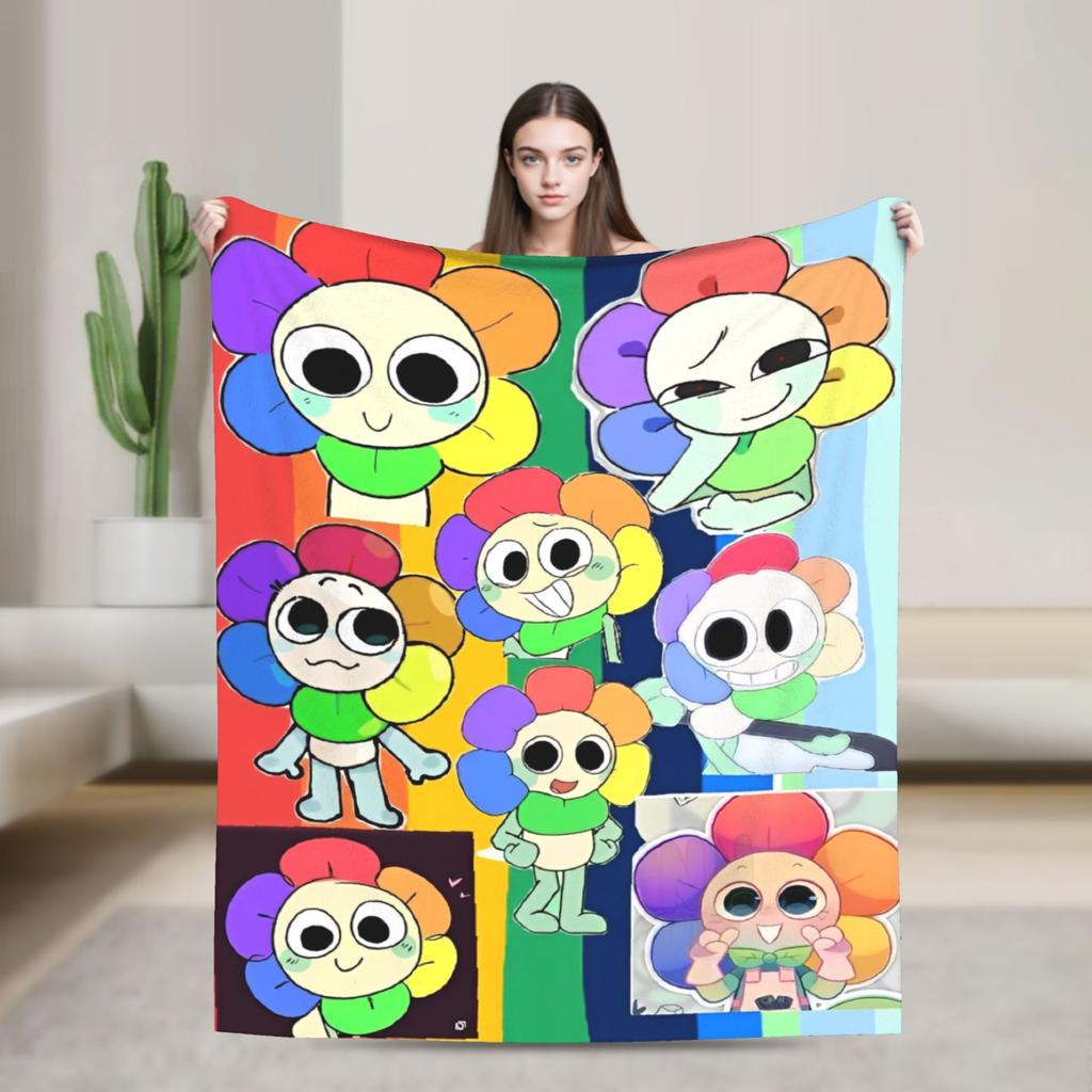 Dandys World Pebble Blanket Fleece Novelty Warm Throw Blankets for Bedding Lounge Spring Autumn