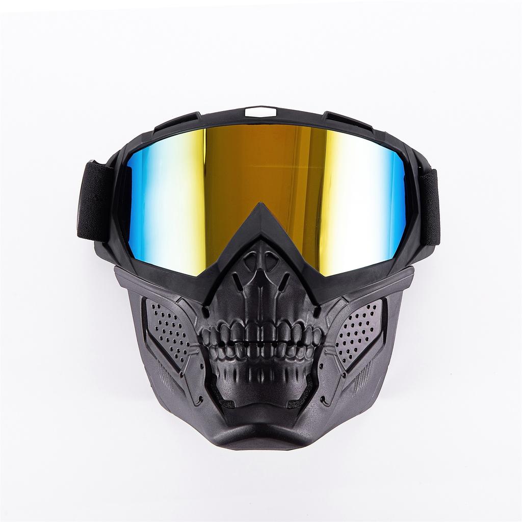 Тактическая маска с черепом, мотоциклетные внедорожные ветрозащитные очки, очки для шлема, очки для верховой езды