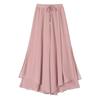 Women's Summer High-waist Culottes Loose Drape And Elegant Nine-point Pleated Wide-leg Culottes