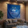 Custom Name France Football Emblem Tapestry Room Decoration Wall Hanging for Living Room Bedroom, dormitory, Birthday and Christmas gifts