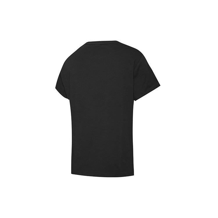 (WMNS) PUMA Classics Logo Tee Large Logo Short Sleeve Black Women's 596512-71