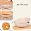 Set of 2 Earth-Friendly Multipurpose Bowls for Kitchen | 600 ml | Made with Bamboo Fibers & Rice Husk | Microwave Safe Bowl