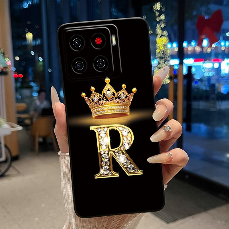 Для ZTE Blade A56 (Z2473)/Nubia A56 Роскошный Чехол-буклет с буквой 'A' для ZTE Blade A56 Pro Мягкий Силиконовый Черный Чехол Ударопрочный Корпус