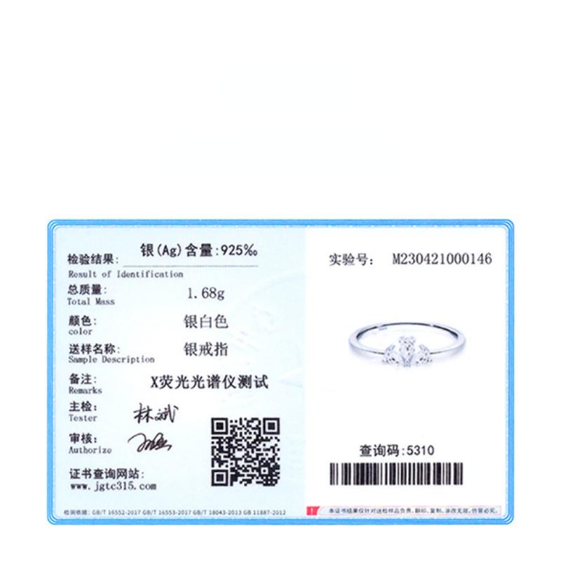 Tancise Classic 925 Sterling Silver Zircon Ring Ladies Jewelry Wedding Promise Party Gift