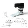 Stainless Steel Instrument Cabinet Lock Keyless Swivel Lock  Furniture Security