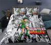 Комплект пододеяльника с наволочкой с 3D-рисунком HUNTER X HUNTER, постельное белье, односпальный, двуспальный, твин, полный, королевский, кинг-сайз для декора спальни
