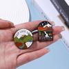 Brooch Pin Outdoor Style Dress Up Cute Stylish Cartoon Badge Alloy Brooch Decor Jewelry Gift
