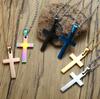 Мужская цепочка с подвеской-крестом из нержавеющей стали, ювелирные аксессуары для внешней торговли, ПН-570