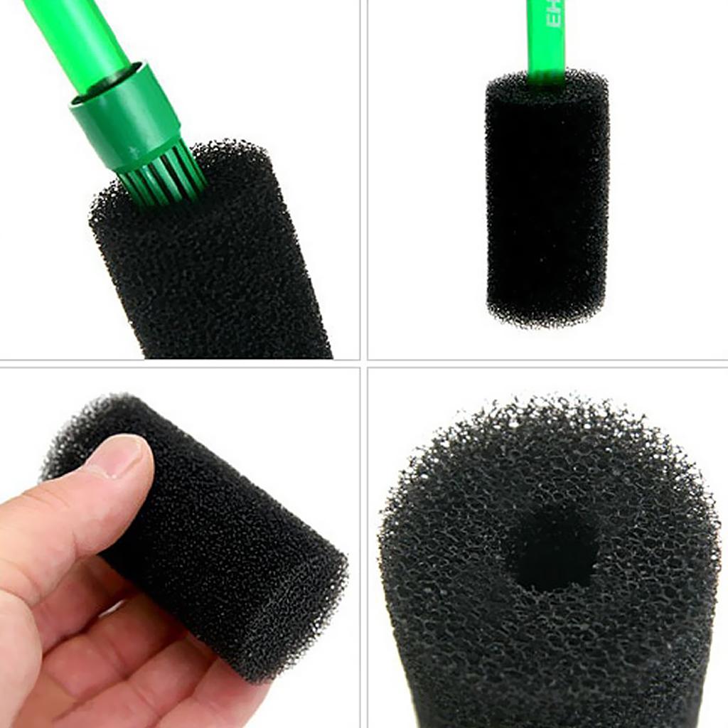 10 Pcs Sponge Aquarium Filter Cover for Fish Tank Inlet Pond Black