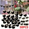 5Pcs Hanging Wooden Blackboard Message Chalkboard Clips Tags Number Price Label Heart Shaped DIY Craft