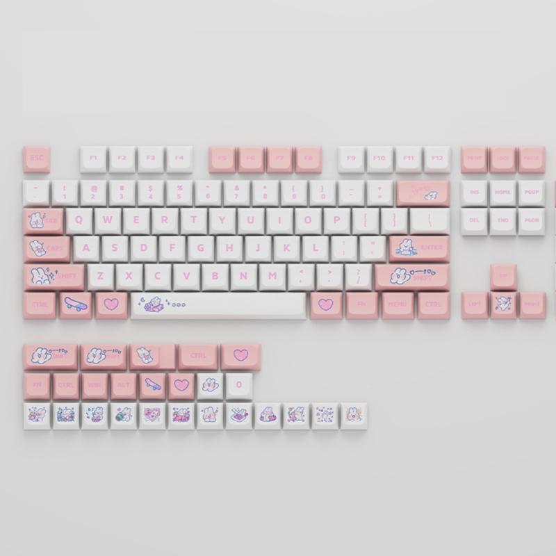 Набор колпачков для клавиш 138 клавиш XDA Profile PBT Dye Sublimation для механической игровой клавиатуры - MX hes Keypad