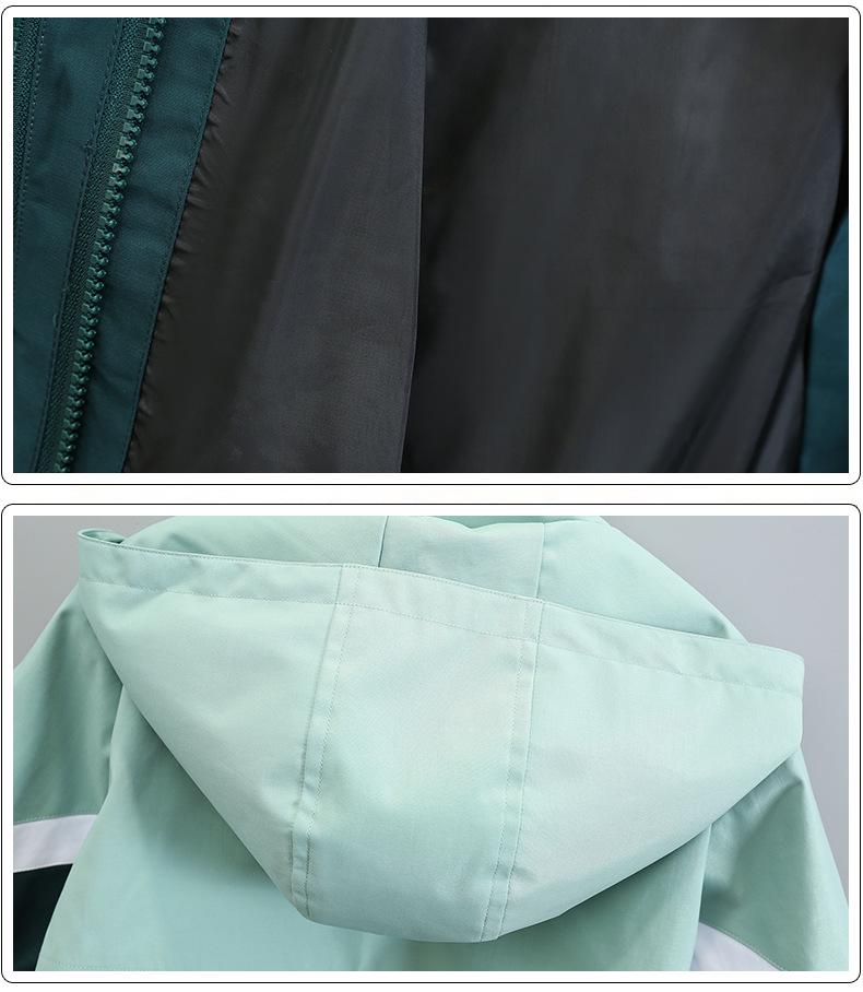 Мужская куртка-ветровка в стиле колор-блок – Куртка 3-в-1 для весны и осени – Крутая и модная верхняя одежда