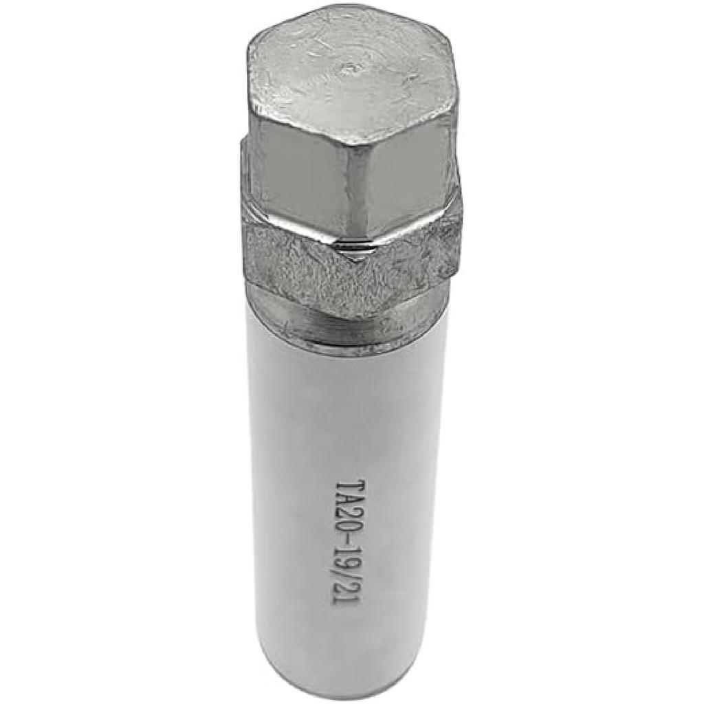 TA20-19/21 10-Spline Lug Nut Tool Key Replacement for Truck Pickup & Small SUVs w/ 4-in-1 Hex Drive 3/4", 13/16", 19mm, 21mm
