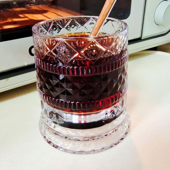 Стакан для виски со светящимся основанием, вращающийся на 360 градусов, 260 мл, без свинца, уникальный подарок для папы на день рождения, праздник