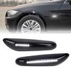 Для BMW E81 E82 E88 E90 E91 E92 E93 E60 E61 E83 E84 Динамические светодиодные боковые габаритные огни Белый штекерный пин Потоковые указатели поворота