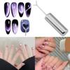 Nail Art Magnet Set with Iron Wire 3D Heart Shaped Magnetic Rod Cat Eyes Polishing Effect Nail Tools