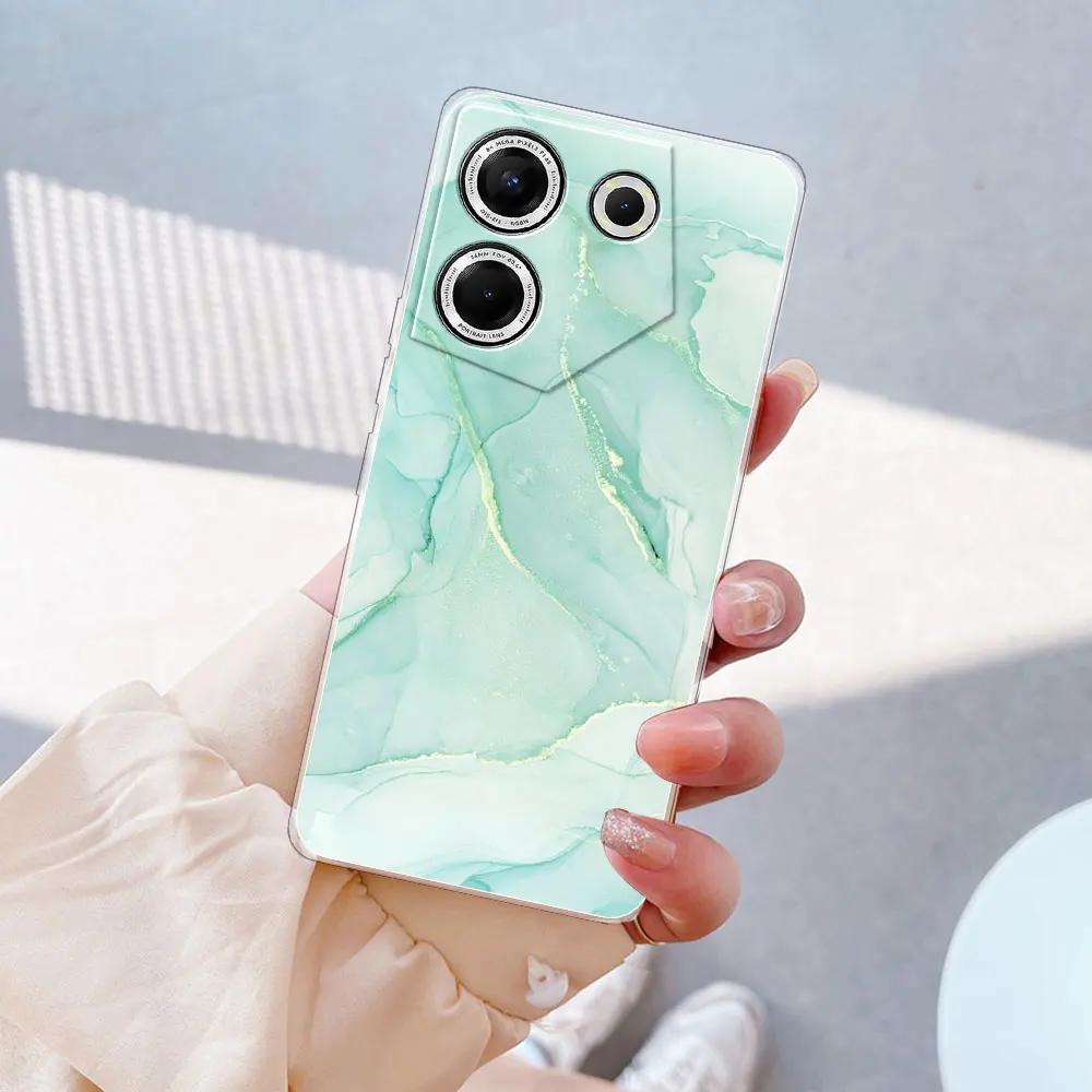 Для Tecno Camon 20 Pro 5G Чехол Прозрачный Силиконовый Мягкий ТПУ Чехлы для Телефона Чехол Для Tecno Camon 20 Coque Для Tecno Camon 20 Pro Fundas