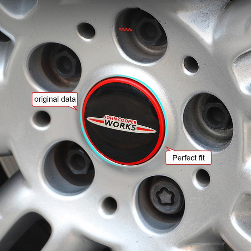 gjbmq10 4pcs Car Wheel Hub Center Caps 54mm 56mm For Rim Cover For MINI COOPER S JCW R55 R56 R57 R58 R59 R60 R61 F54 F55 F56 F57 F60