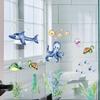 Cartoon Coral Crab Bathtub Anti-Slip Stickers 6Pcs Waterproof Safety Decals for Kids Bathroom Shower Tub Protection