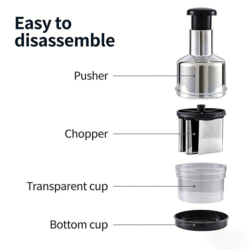 Stainless Steel Garlic Presser Manual Pressed Vegetable Slicer Fruit Dicer  Household Supplies