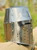 Handmade Medieval crusader helmet | Templar Knight helmet Silver Finish