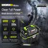 Worx 20V Бесщеточный влаго-сухой пылесос CN вилка (адаптер в комплекте)