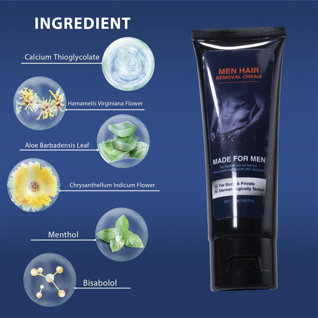 Удаление волос Удаление волос на лице для женщин Удаление волос на теле Депилятор для лица, рук, ног и бикини Бальзам для удаления волос Скребок для волос 80 г