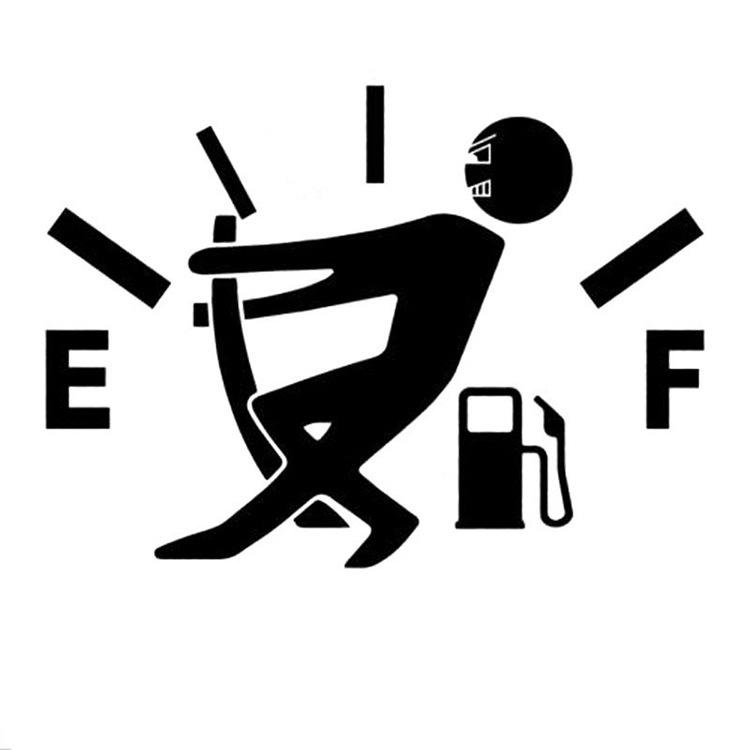 Funny Car Stickers Men Pull Fuel Tank Pointer Reflective Car Stickers Window Warning Sign Decal Car Styling Car Accessories