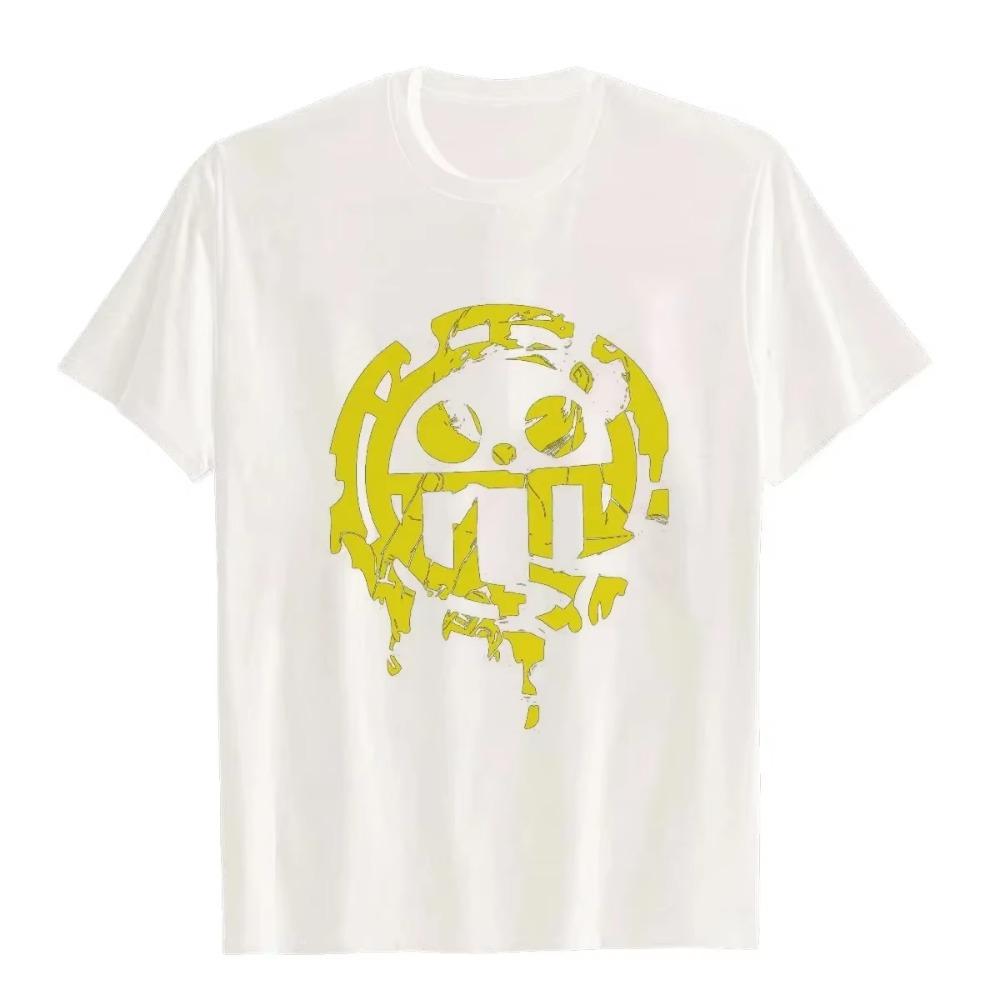 Аниме Топы с круглым вырезом Футболка Трафальгар Ло Модал One Piece Юмор Идея для подарка Графический Бренд Мужская одежда Повседневная мода Уличная одежда