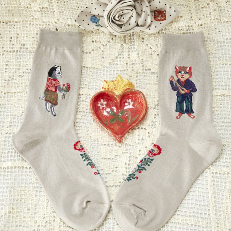 SOCKS APPEAL NAT Silk Cat Suit