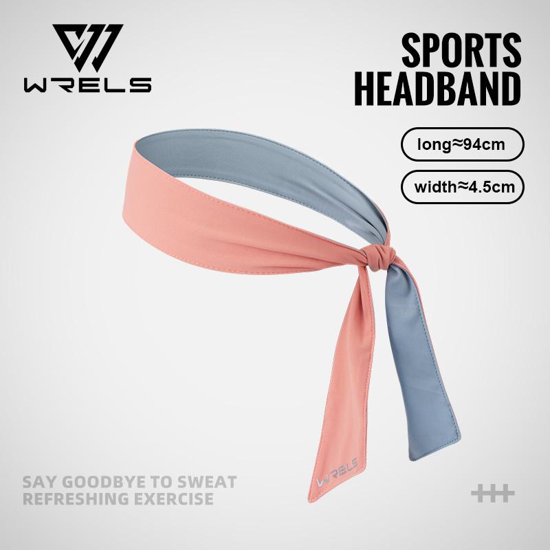 WRELS Sports Headbands Quick Dry Sweatbands Moisture Wicking Non-Slip Headband Adjustable Stretchy Head Tie Running Headbands