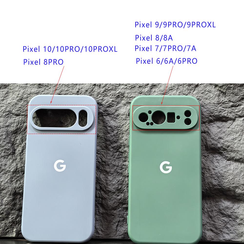 Для Google Pixel 10 9 8 7 6 Pro XL A Чехол Шелковистый Силиконовый Мягкий на Ощупь Ударопрочный Защитный Задний Чехол Coque