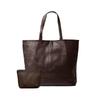 GOLDMEN Tote Bag Business Bag Leather GB1005 Dark Brown [GOLDMEN] (Magnetic Type)