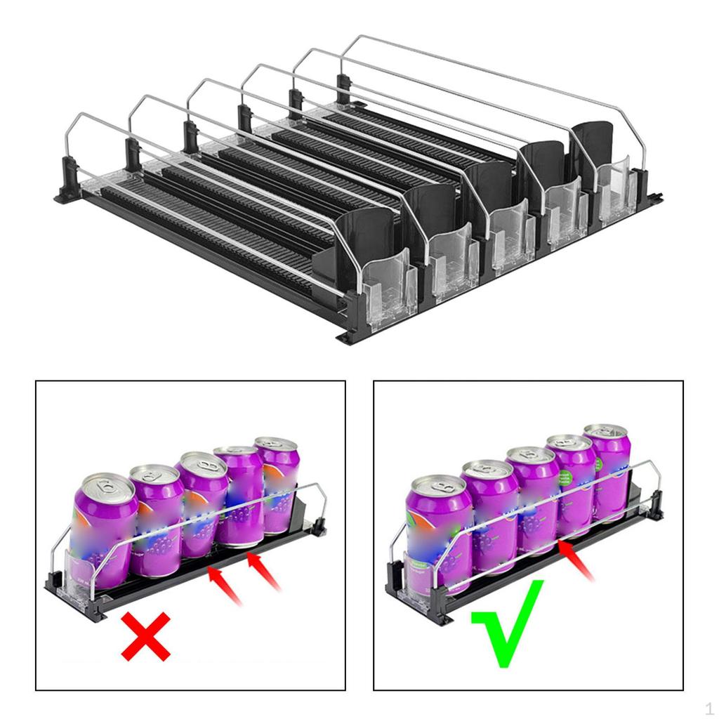 Органайзер для напитков для холодильника с регулируемой полкой