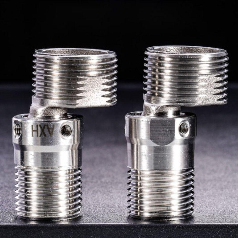 Смеситель с регулируемым углом, изогнутая ножка, вращение на 360°, эксцентриковый винт, угловой адаптер для душевого смесителя, нержавеющая сталь